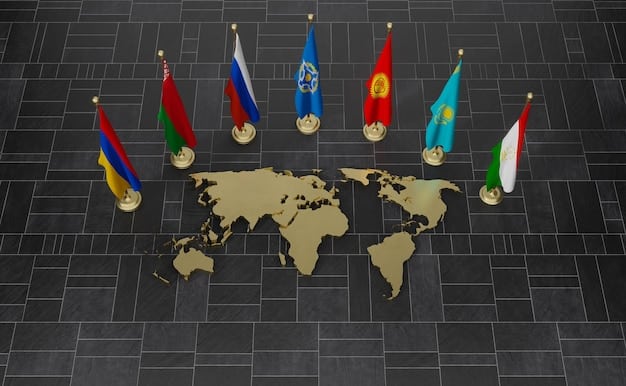 A world map highlighting key regions where the President's foreign policy has been actively implemented, such as the Middle East, Eastern Europe, and Southeast Asia.