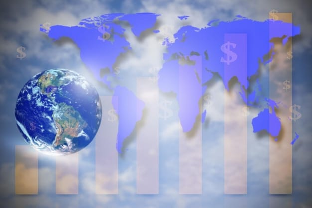 A world map highlighting the flow of capital and profits back to the United States, representing the impact of the international tax provisions.